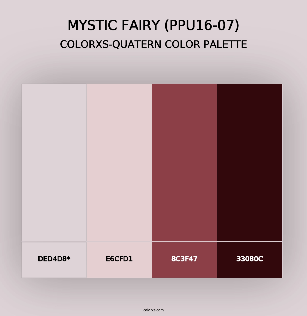 Mystic Fairy (PPU16-07) - Colorxs Quad Palette