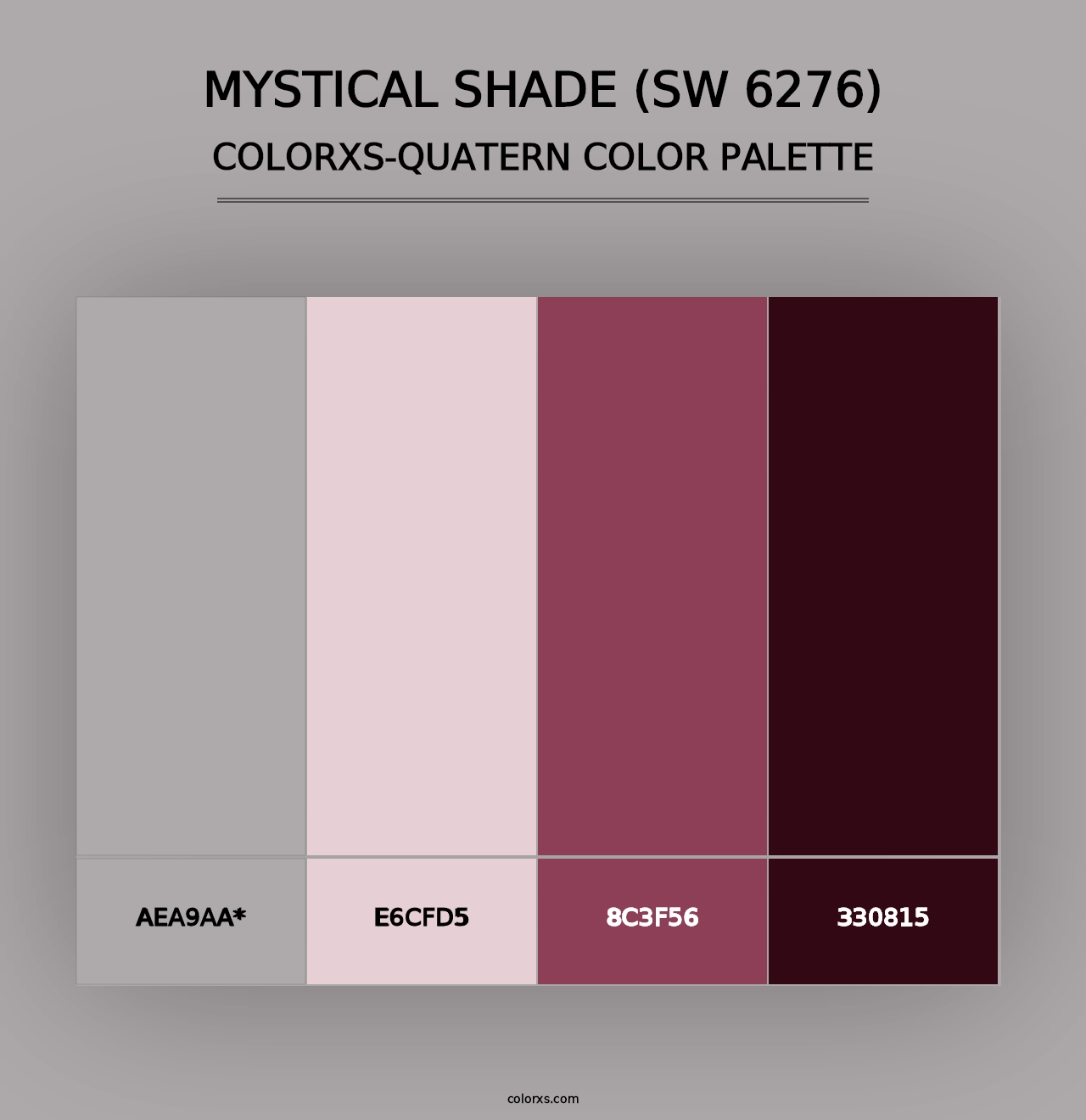 Mystical Shade (SW 6276) - Colorxs Quad Palette