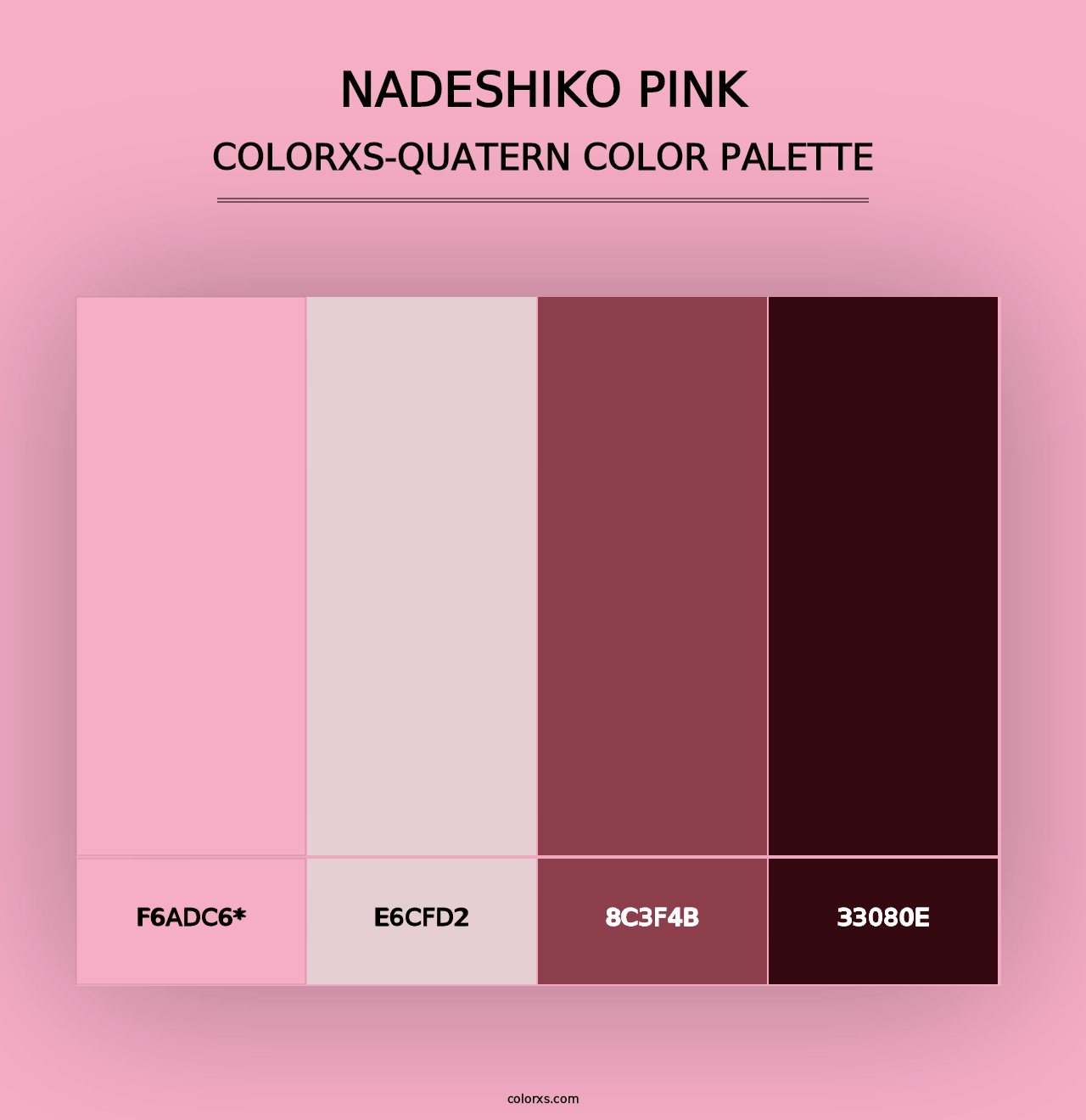 Nadeshiko Pink - Colorxs Quad Palette