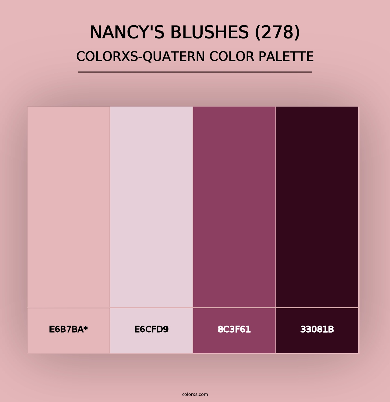 Nancy's Blushes (278) - Colorxs Quad Palette