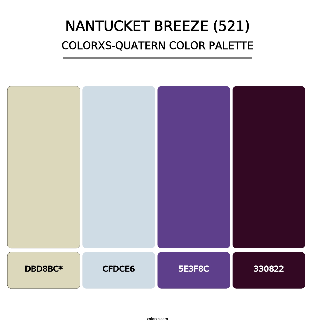 Nantucket Breeze (521) - Colorxs Quad Palette