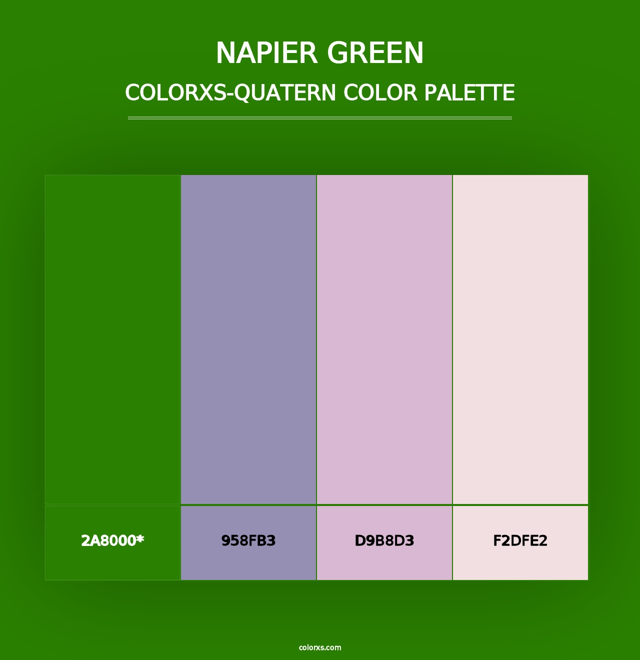 Napier Green - Colorxs Quad Palette