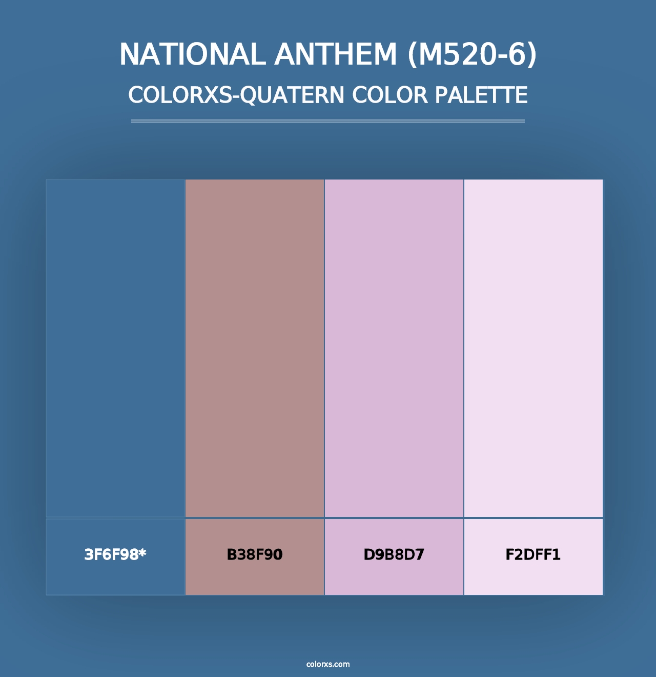 National Anthem (M520-6) - Colorxs Quad Palette