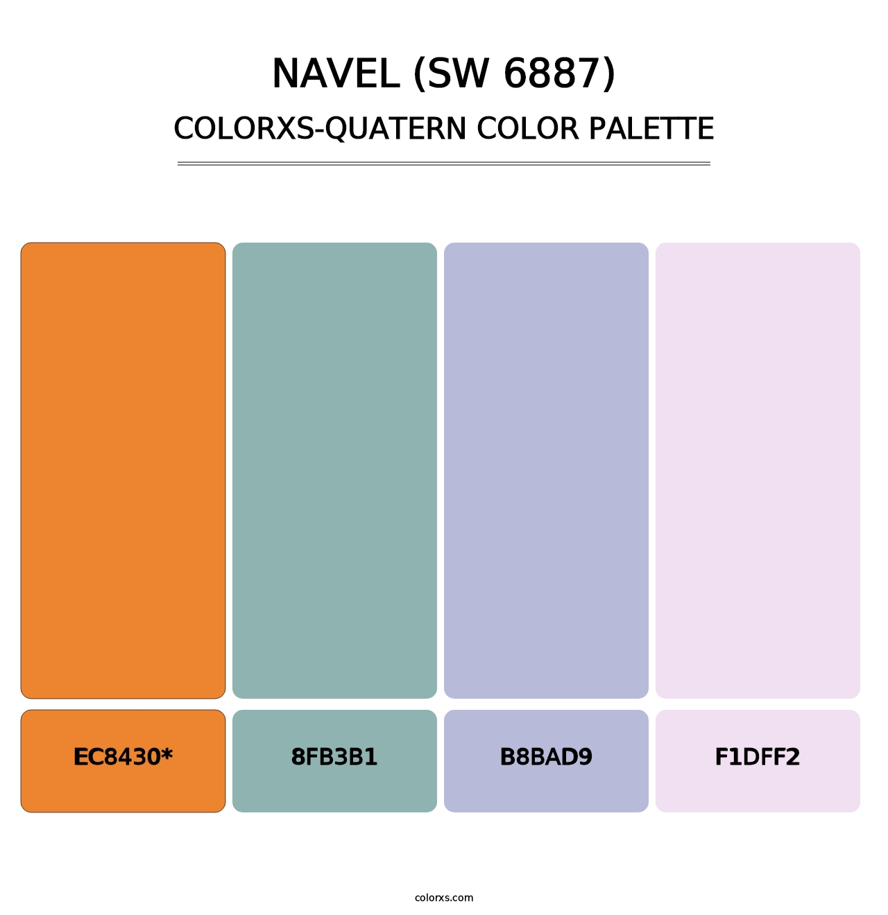 Navel (SW 6887) - Colorxs Quad Palette