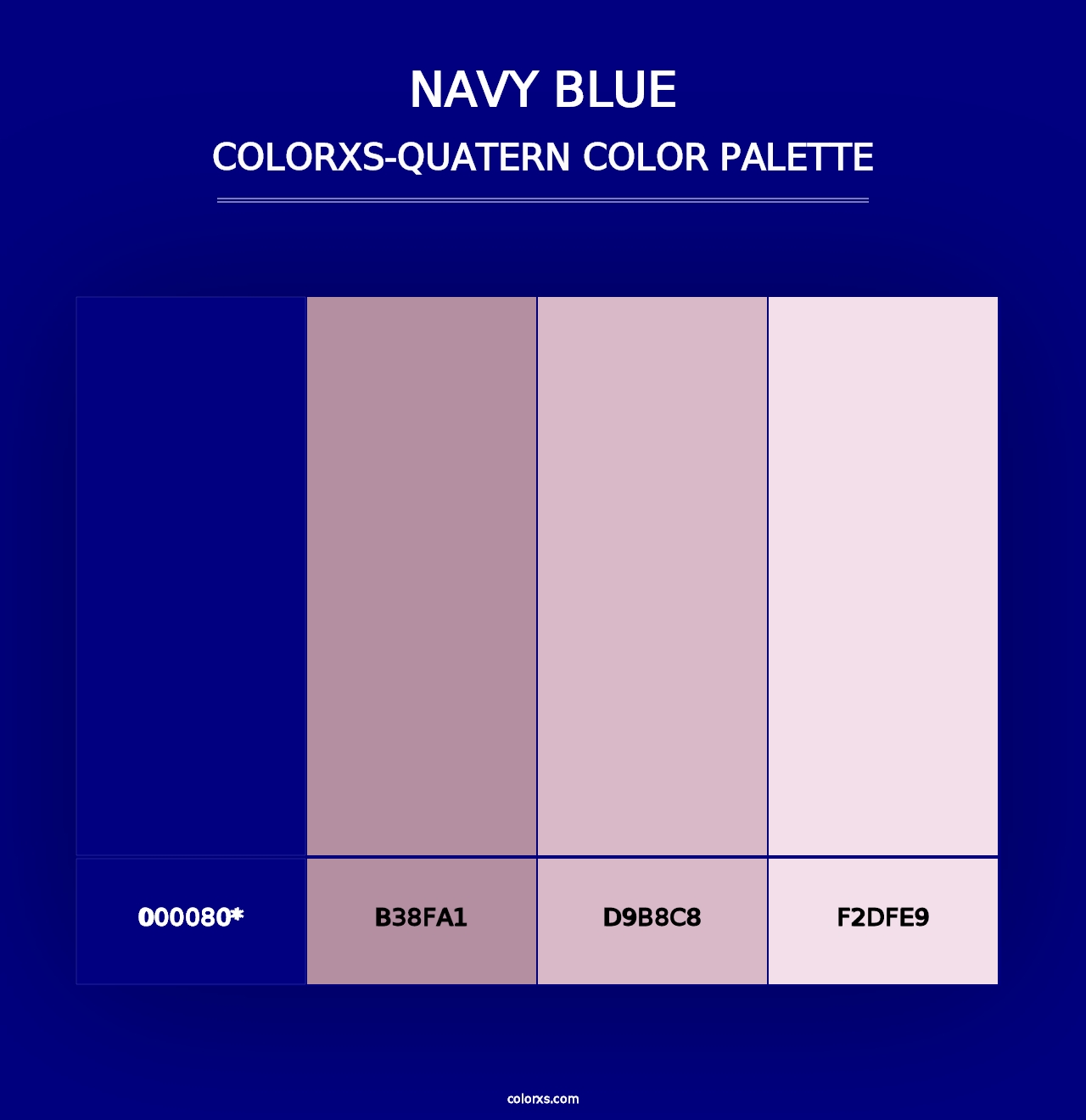 Navy Blue - Colorxs Quad Palette