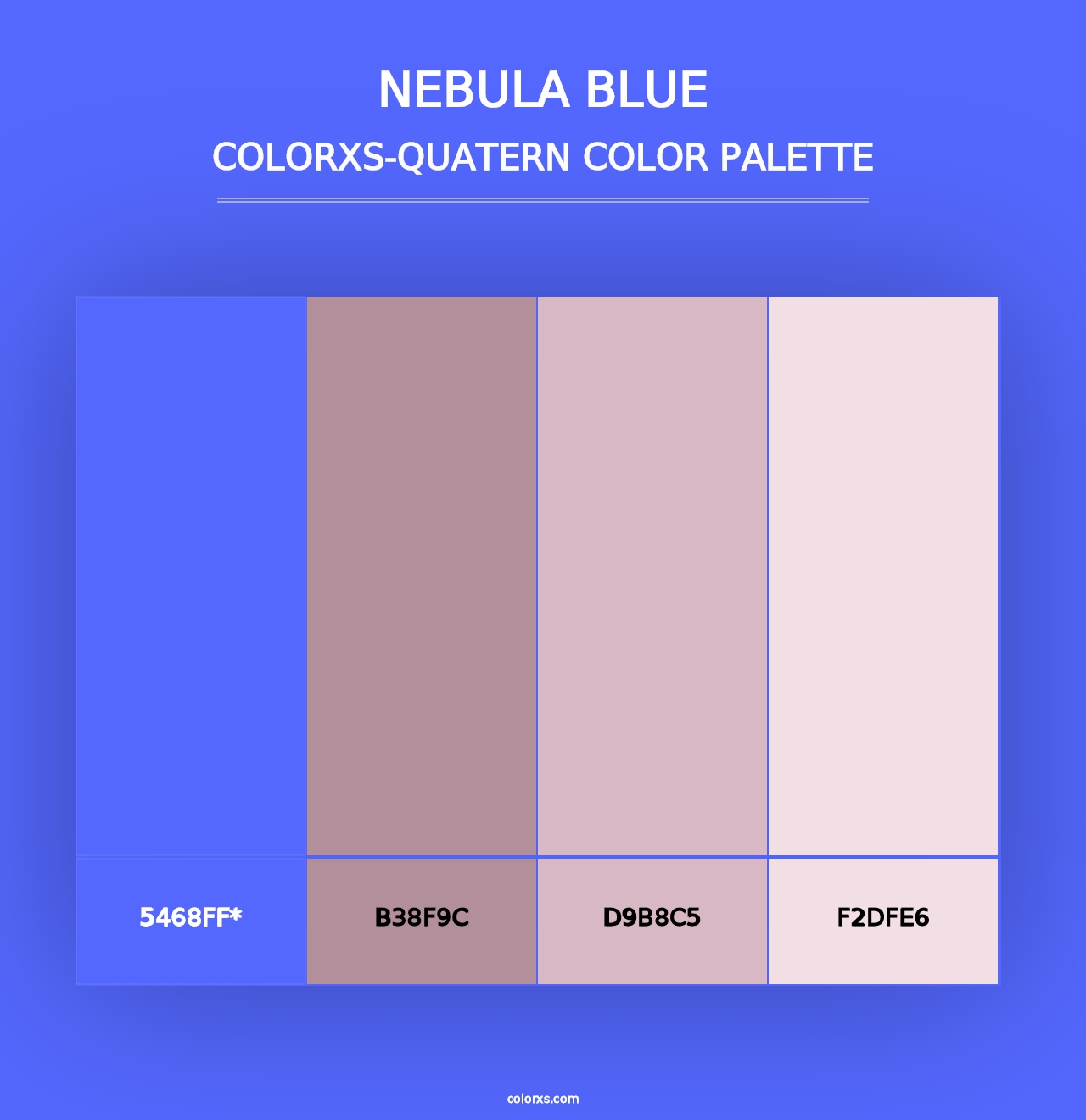 Nebula Blue - Colorxs Quad Palette