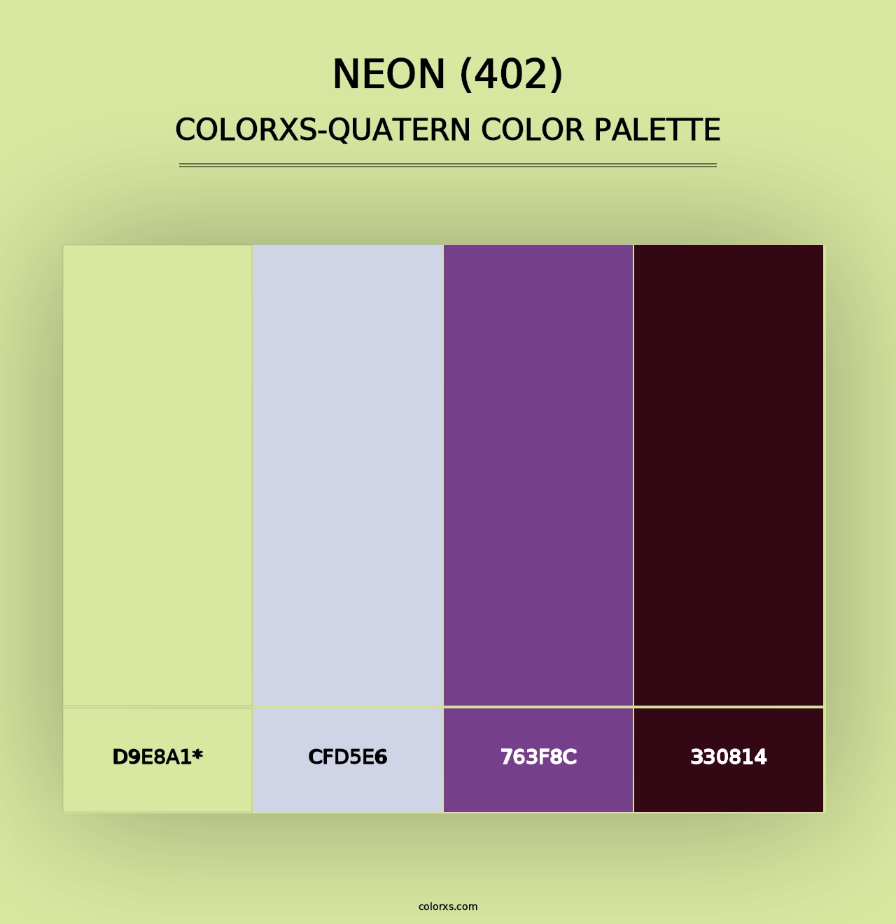 Neon (402) - Colorxs Quad Palette