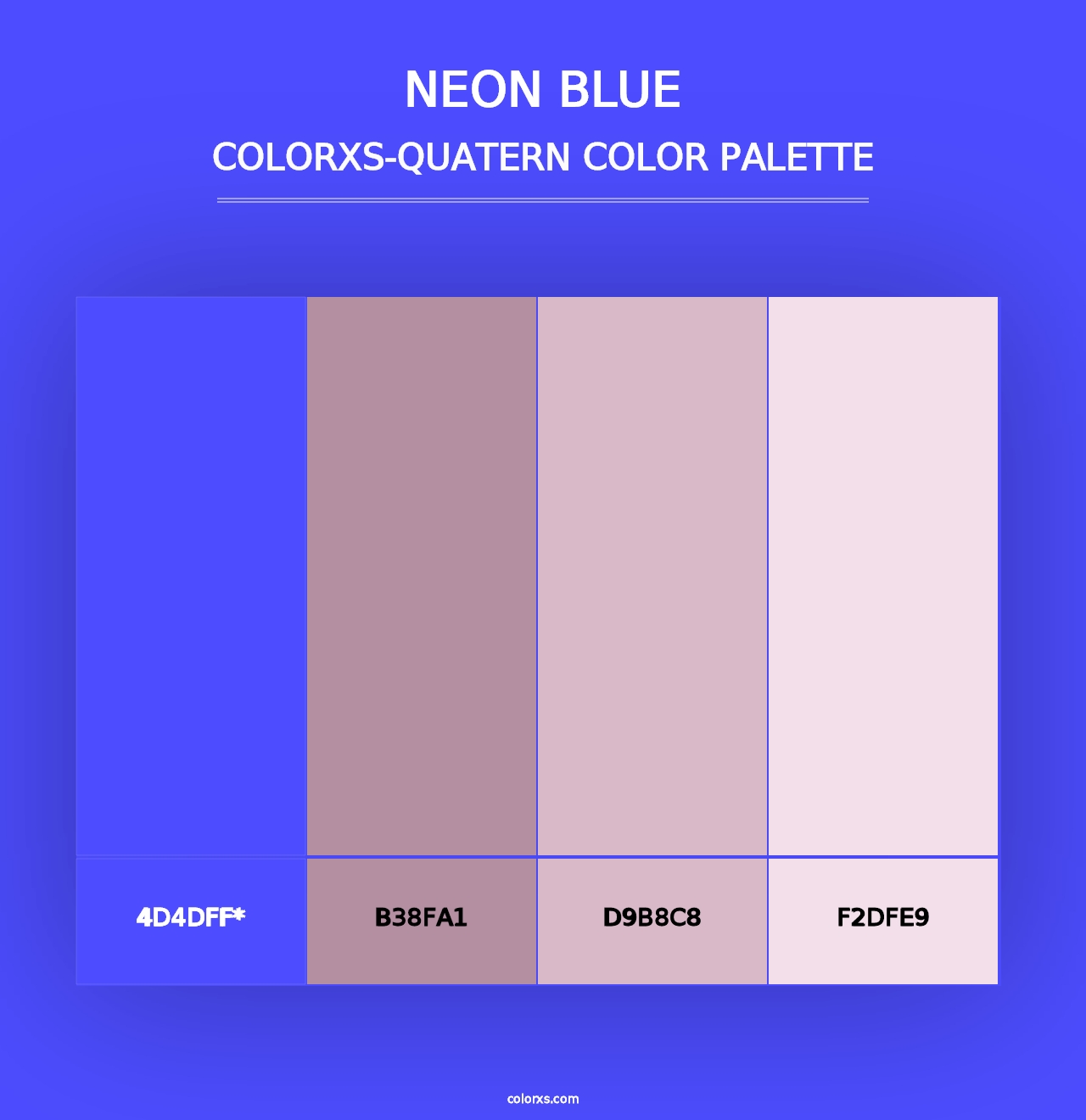 Neon Blue - Colorxs Quad Palette