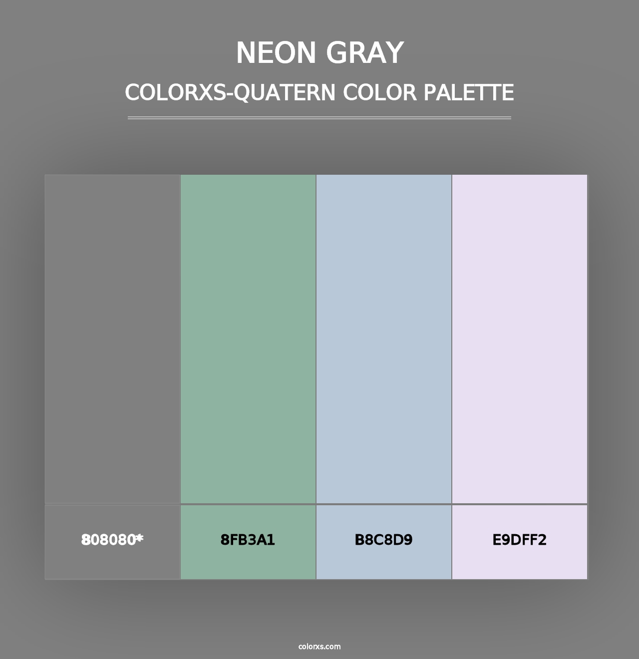 Neon Gray - Colorxs Quad Palette