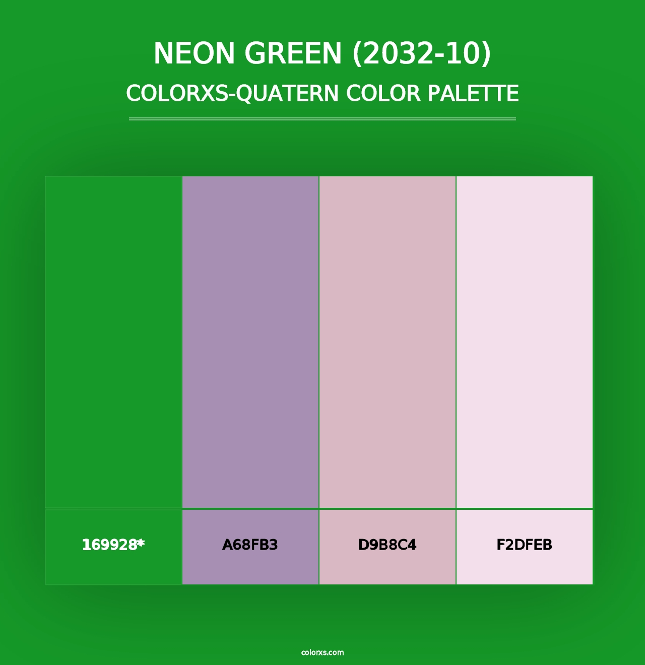 Neon Green (2032-10) - Colorxs Quad Palette