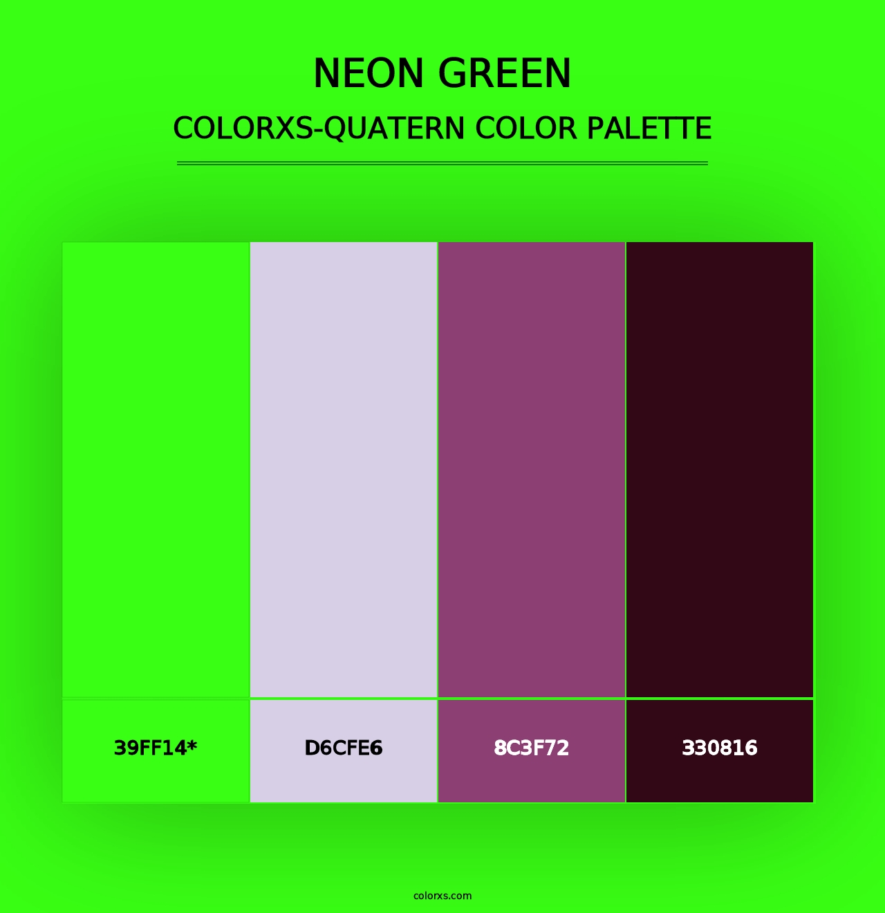 Neon Green - Colorxs Quad Palette