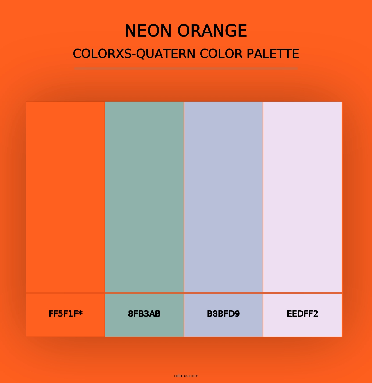 Neon Orange - Colorxs Quad Palette