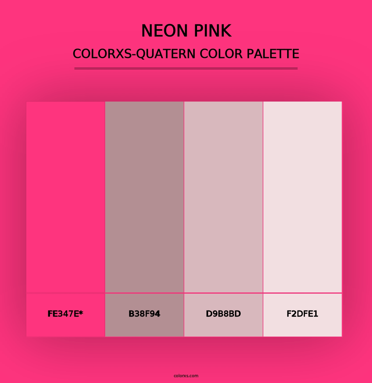 Neon Pink - Colorxs Quad Palette