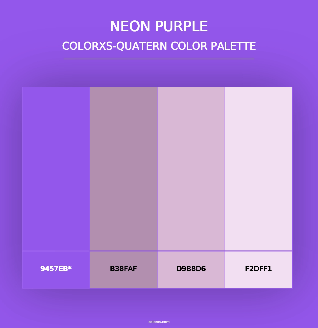 Neon Purple - Colorxs Quad Palette