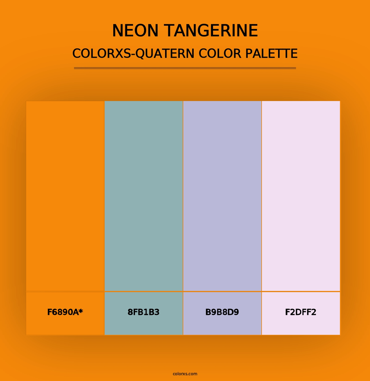 Neon Tangerine - Colorxs Quad Palette