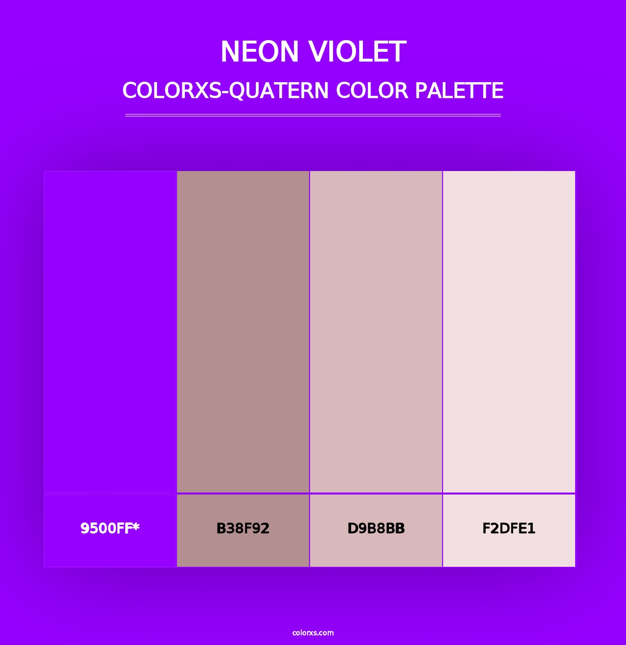 Neon Violet - Colorxs Quad Palette