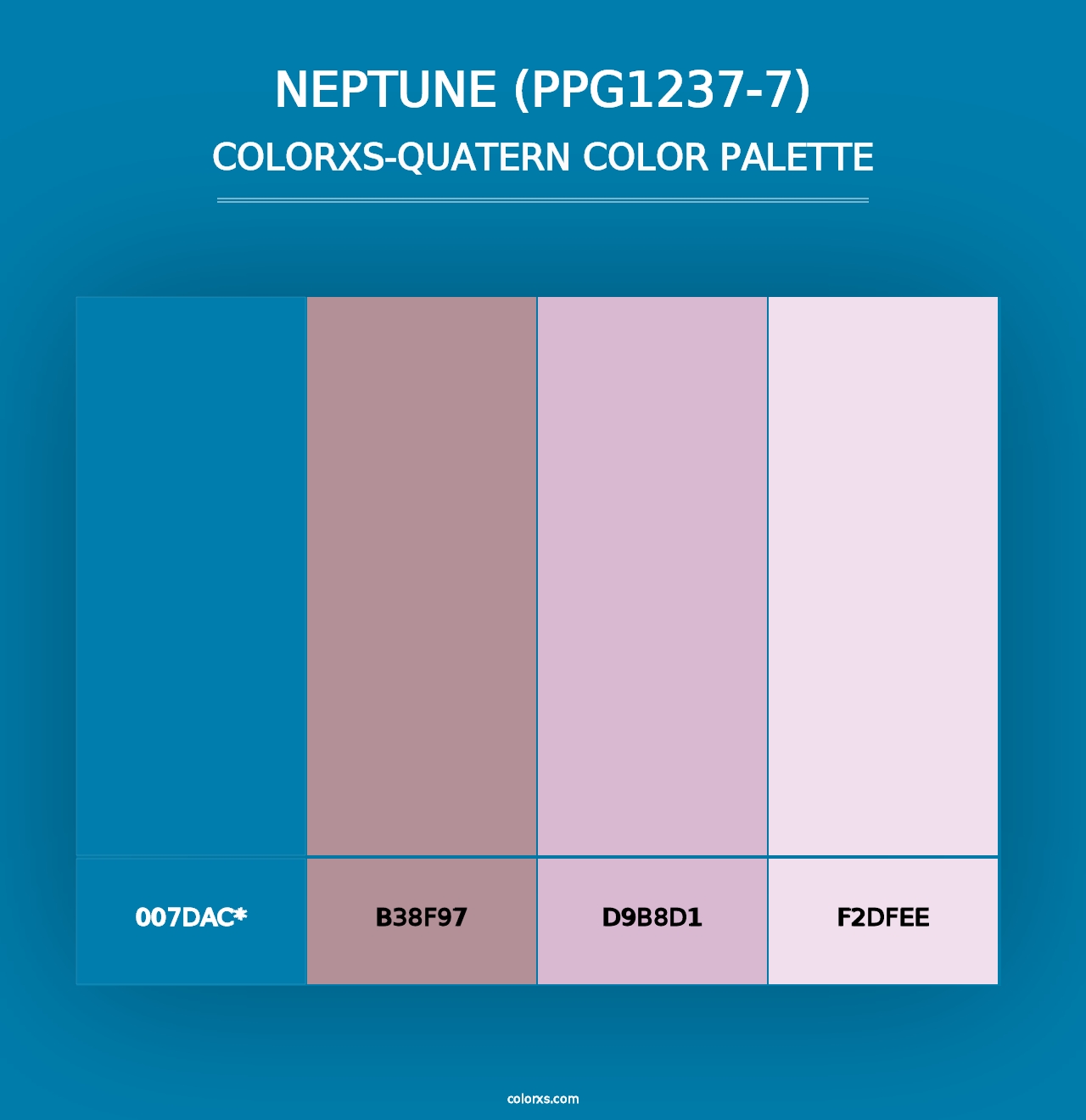 Neptune (PPG1237-7) - Colorxs Quad Palette