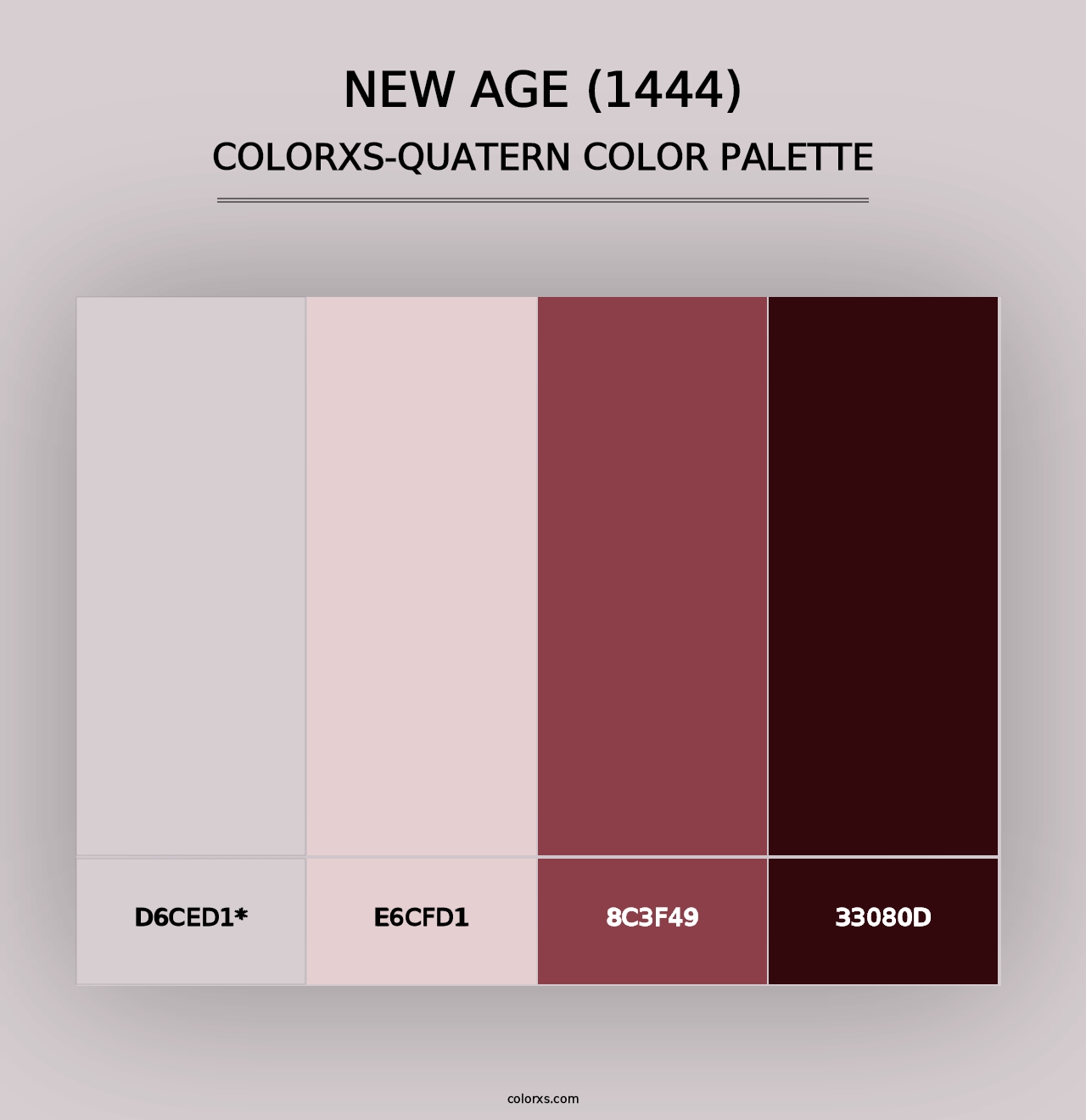 New Age (1444) - Colorxs Quad Palette