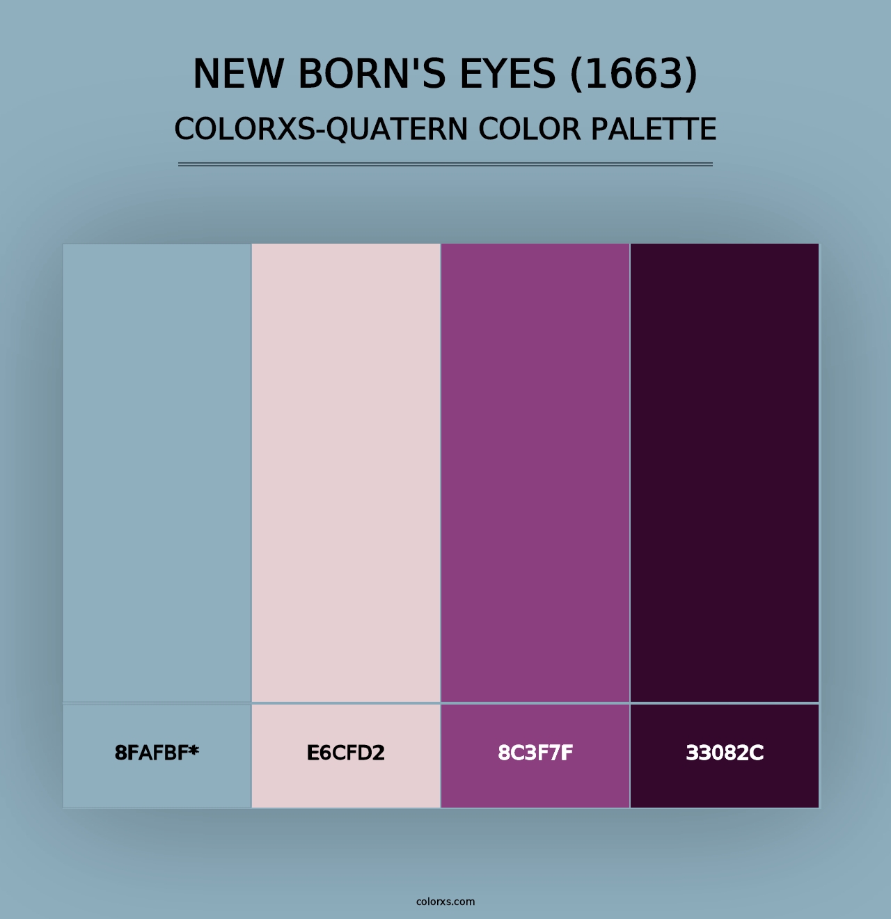 New Born's Eyes (1663) - Colorxs Quad Palette