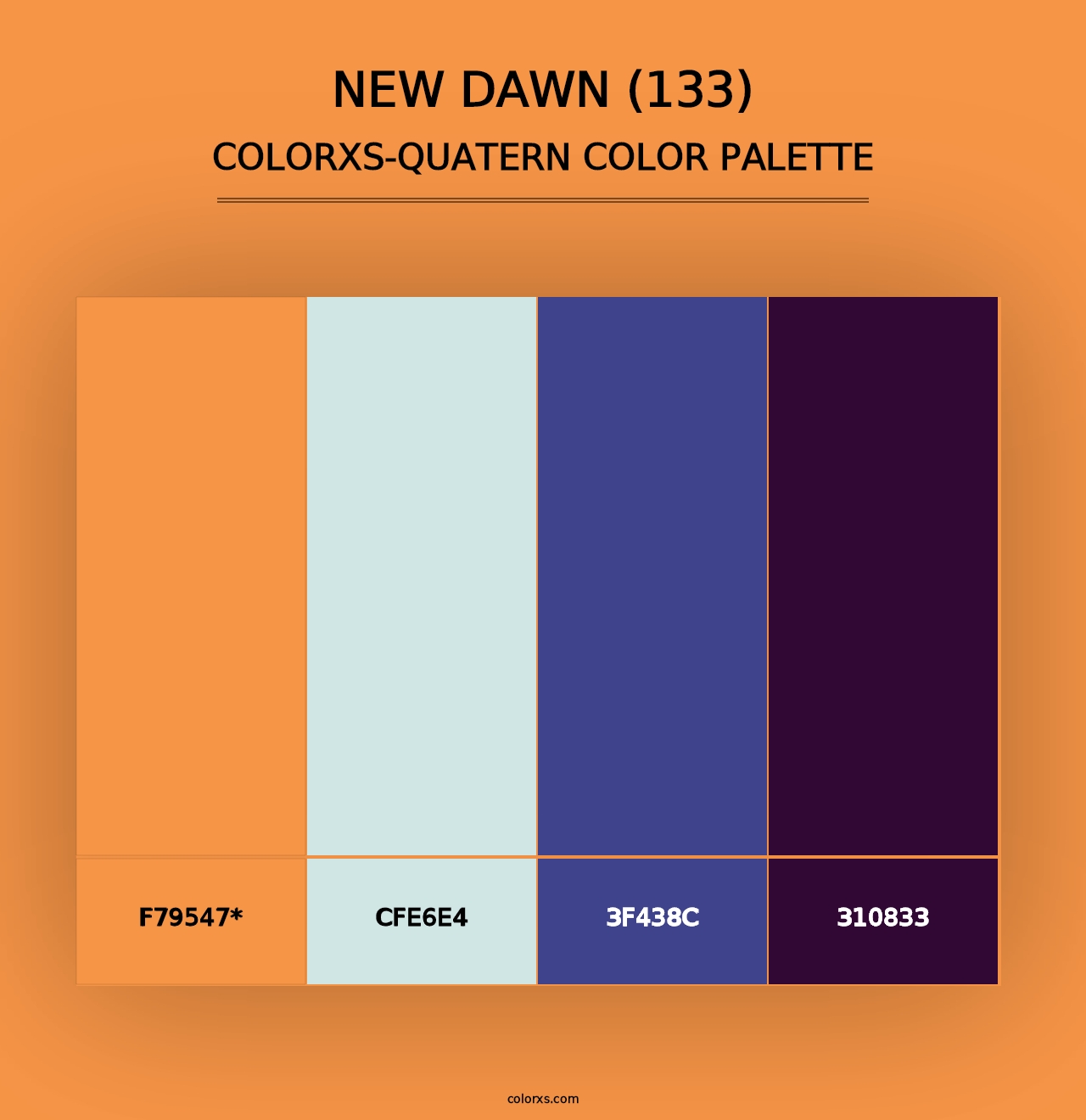 New Dawn (133) - Colorxs Quad Palette