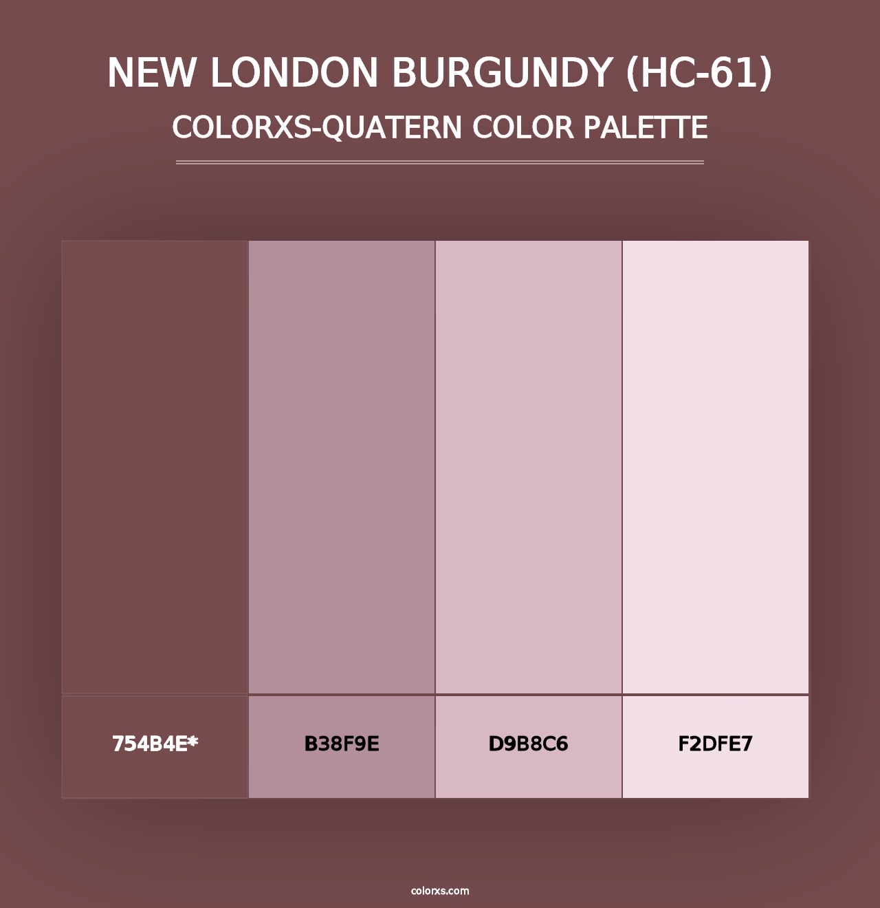 New London Burgundy (HC-61) - Colorxs Quad Palette