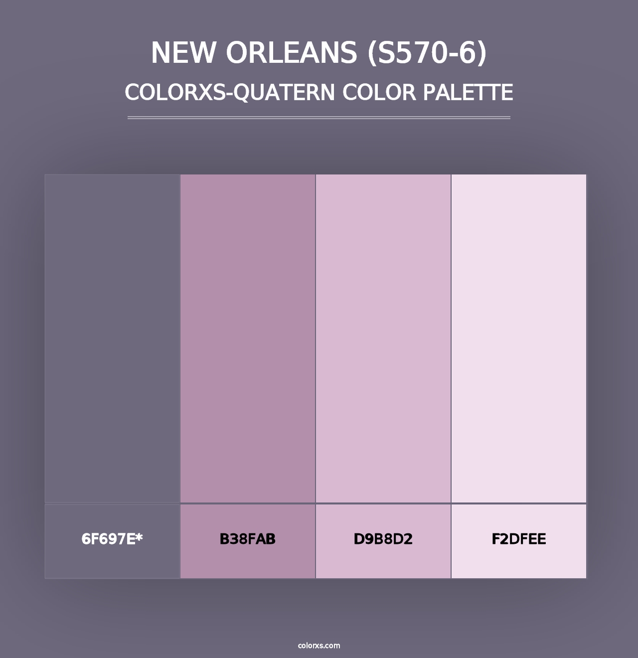 New Orleans (S570-6) - Colorxs Quad Palette