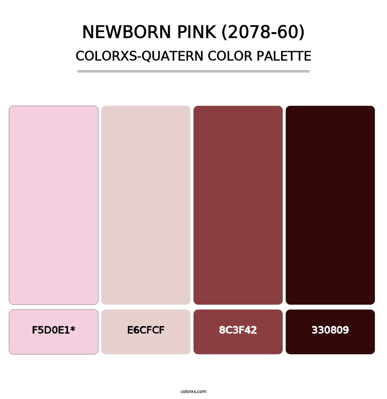 Newborn Pink (2078-60) - Colorxs Quad Palette