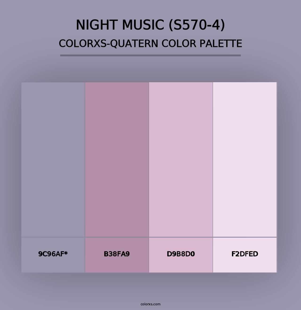 Night Music (S570-4) - Colorxs Quad Palette