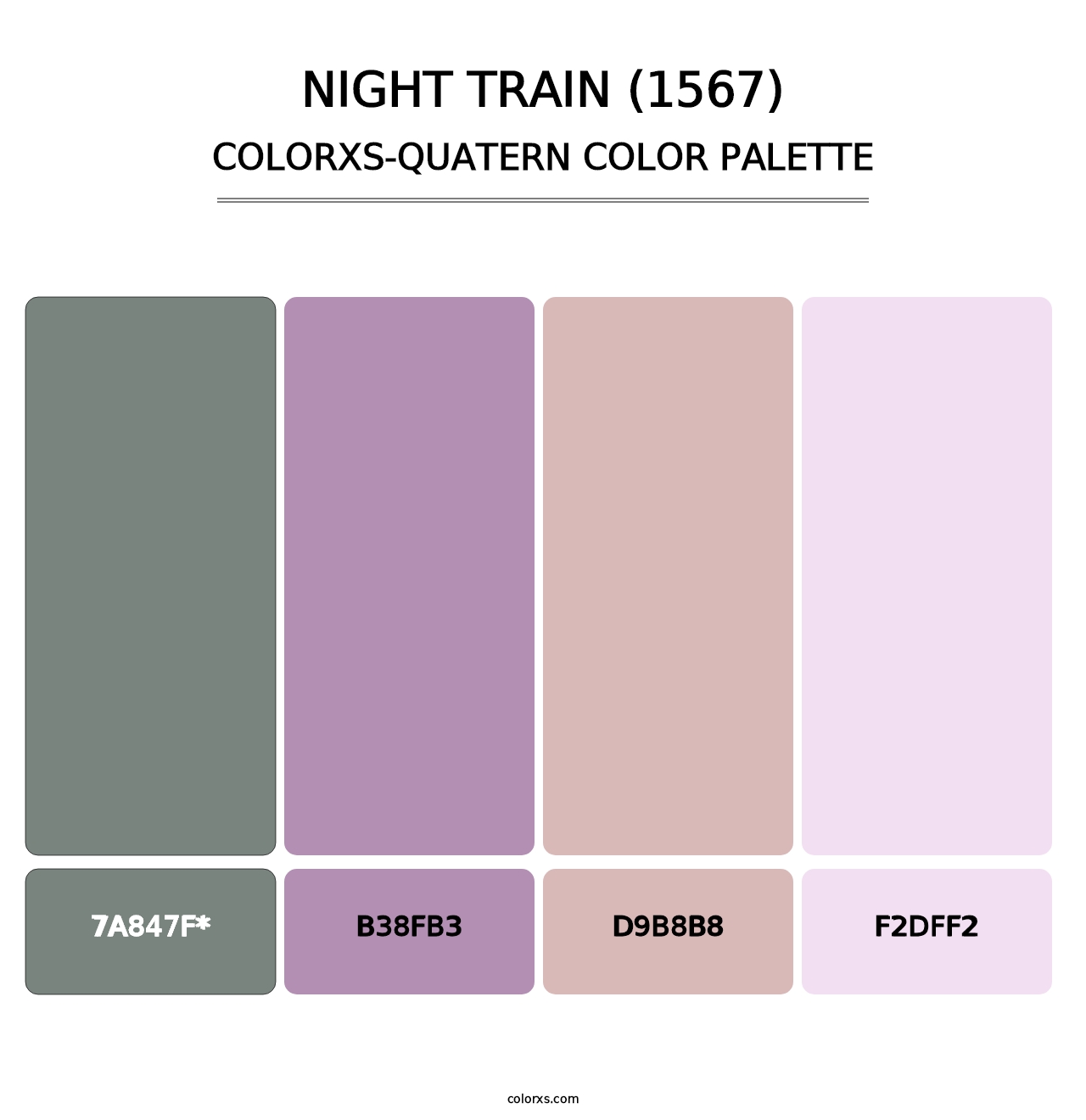 Night Train (1567) - Colorxs Quad Palette