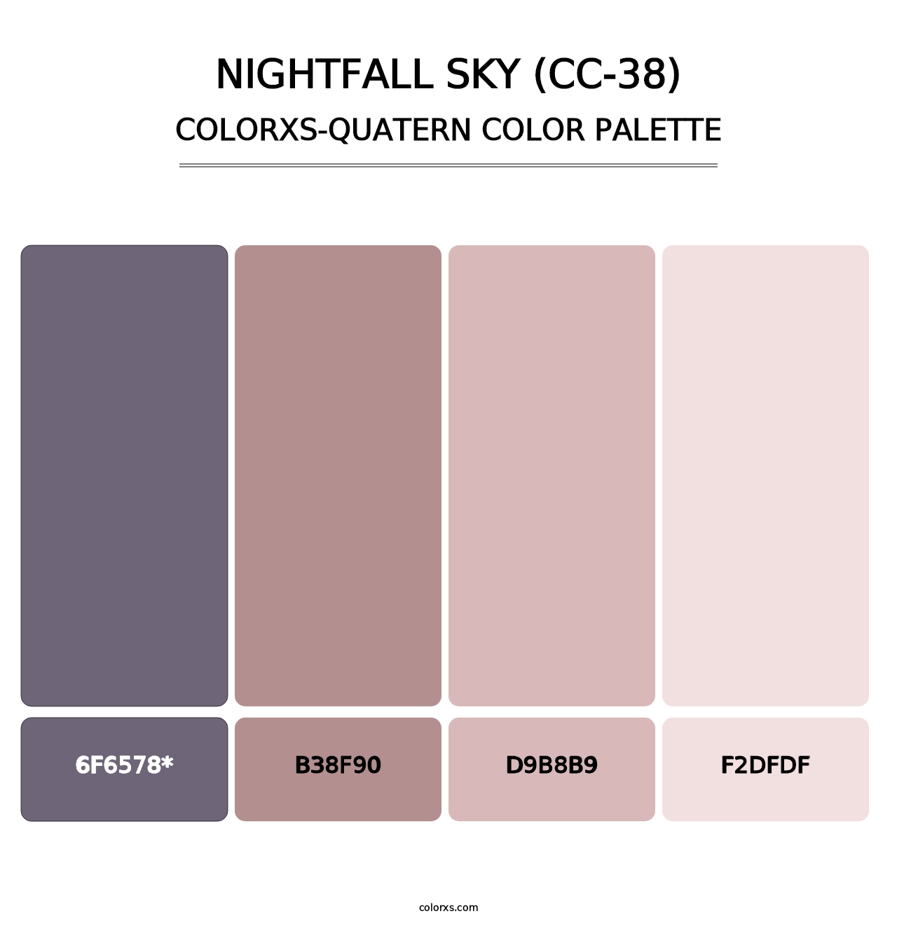 Nightfall Sky (CC-38) - Colorxs Quad Palette