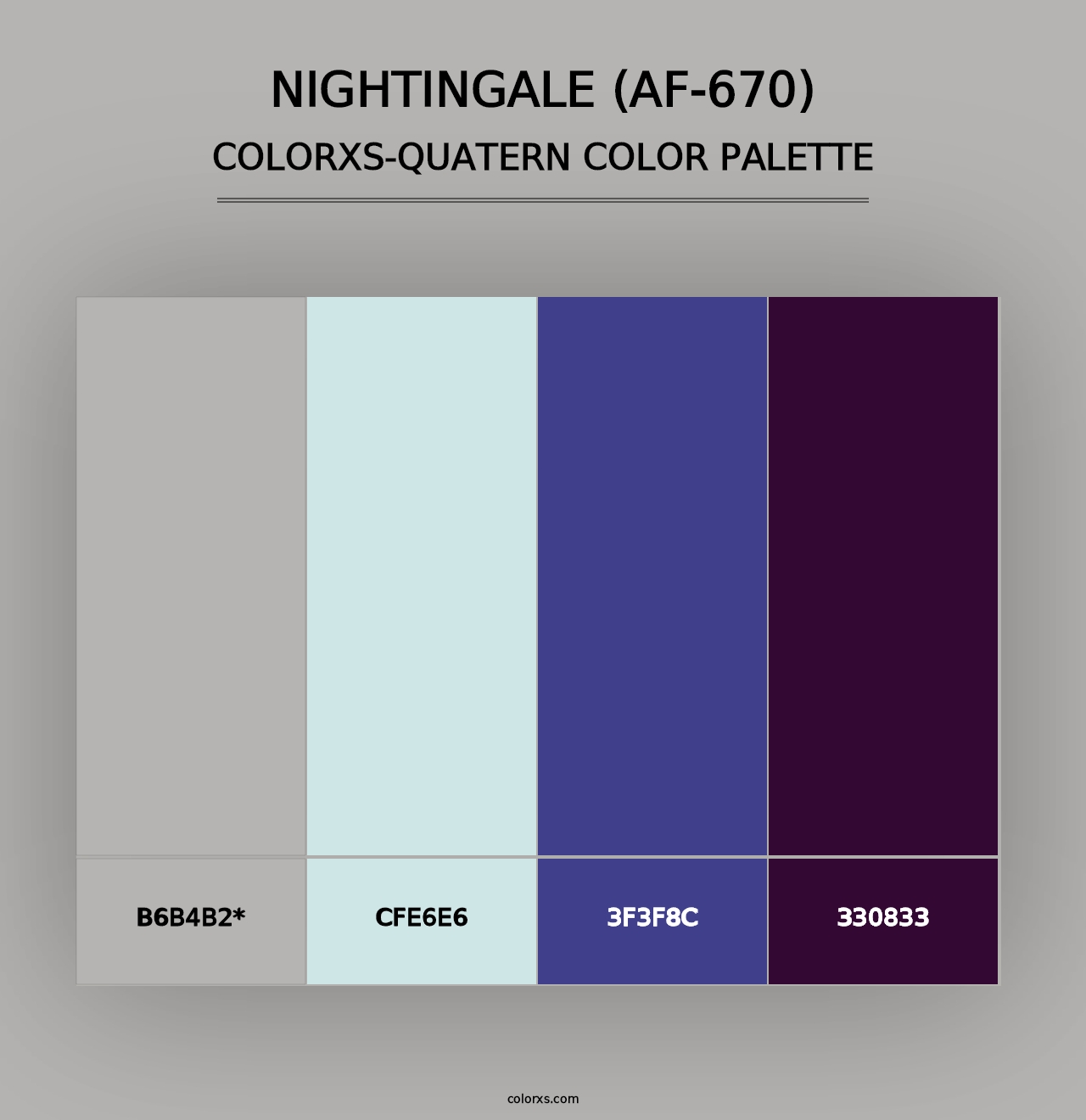 Nightingale (AF-670) - Colorxs Quad Palette