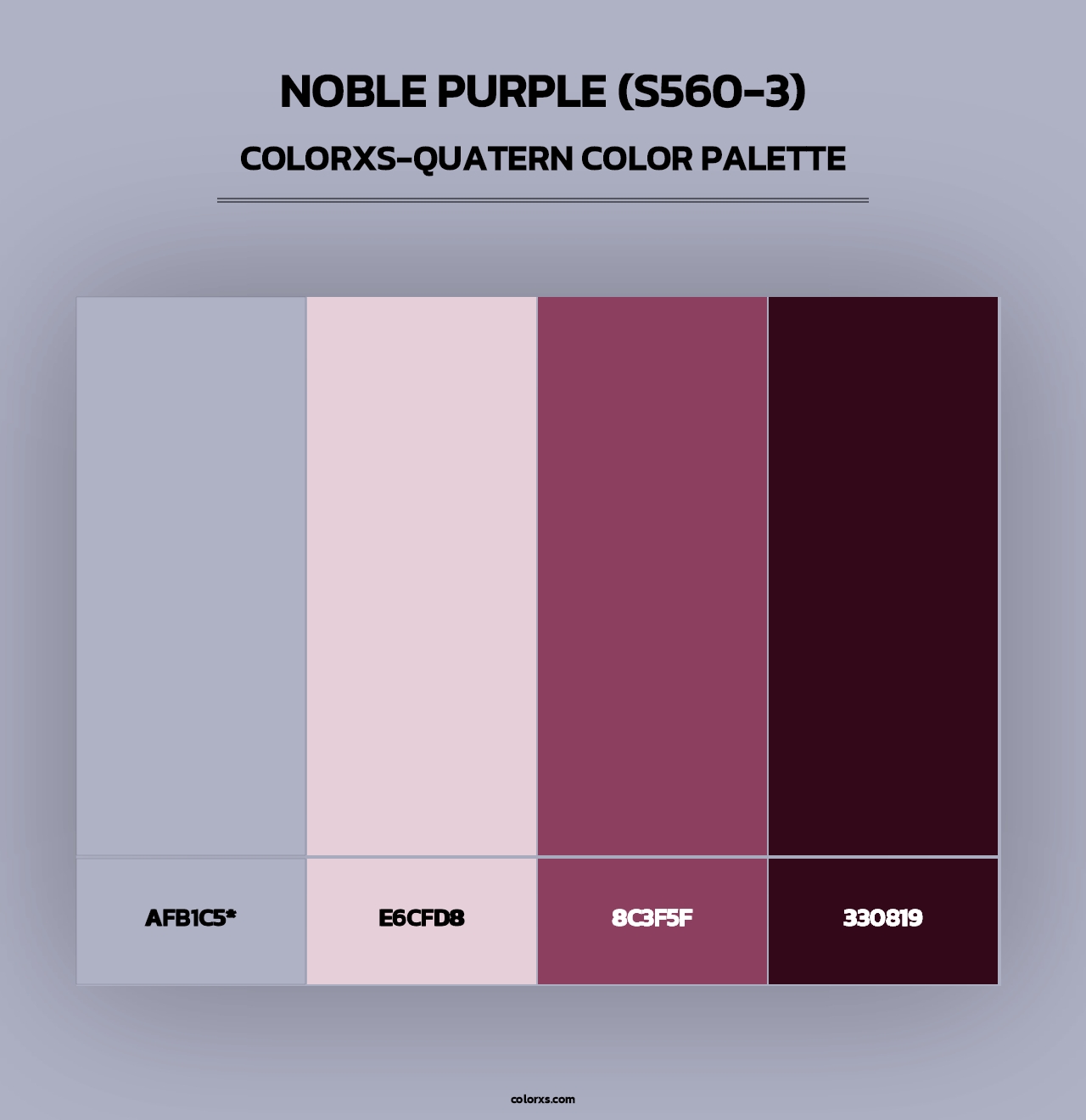 Noble Purple (S560-3) - Colorxs Quad Palette