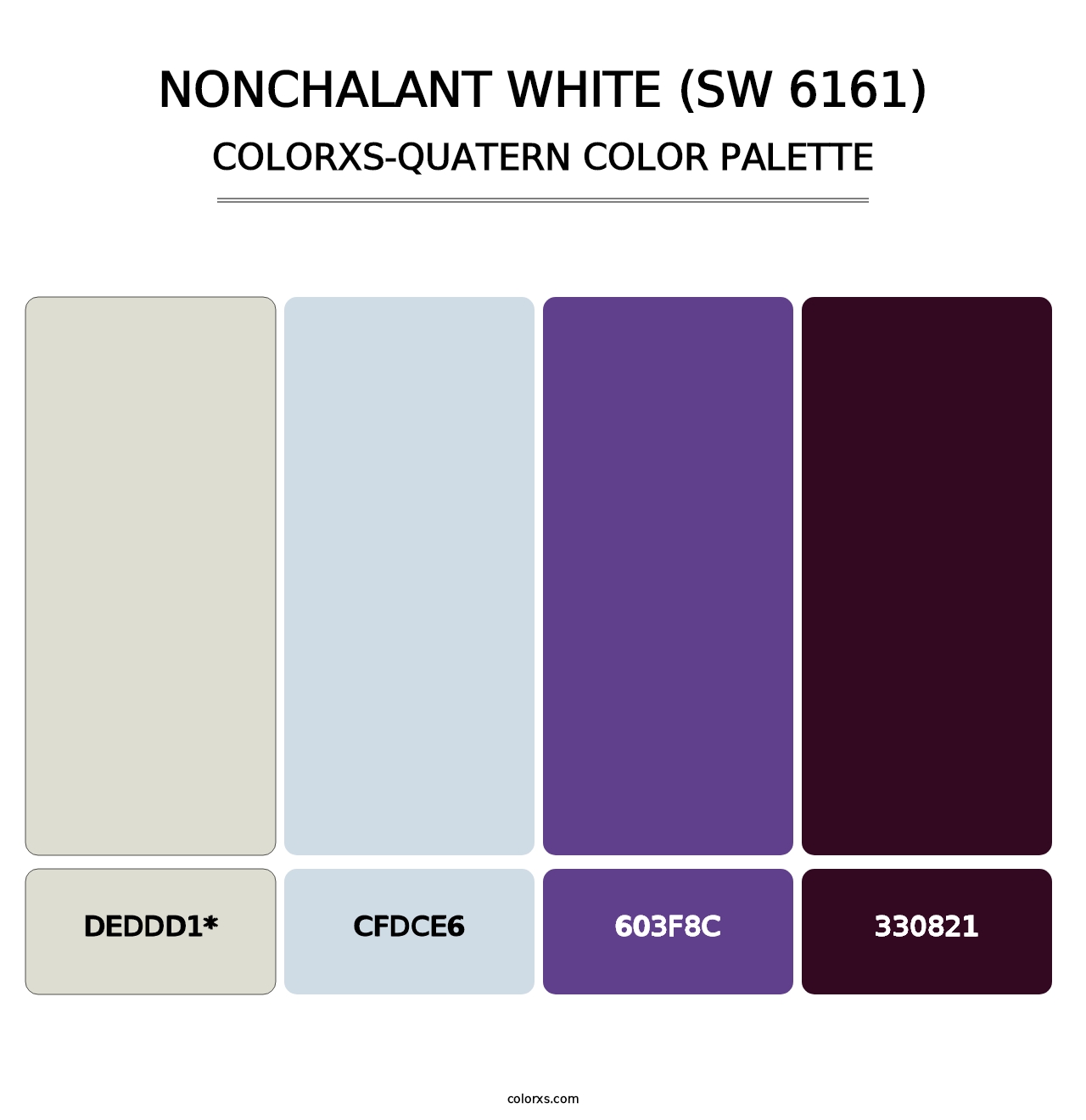 Nonchalant White (SW 6161) - Colorxs Quad Palette