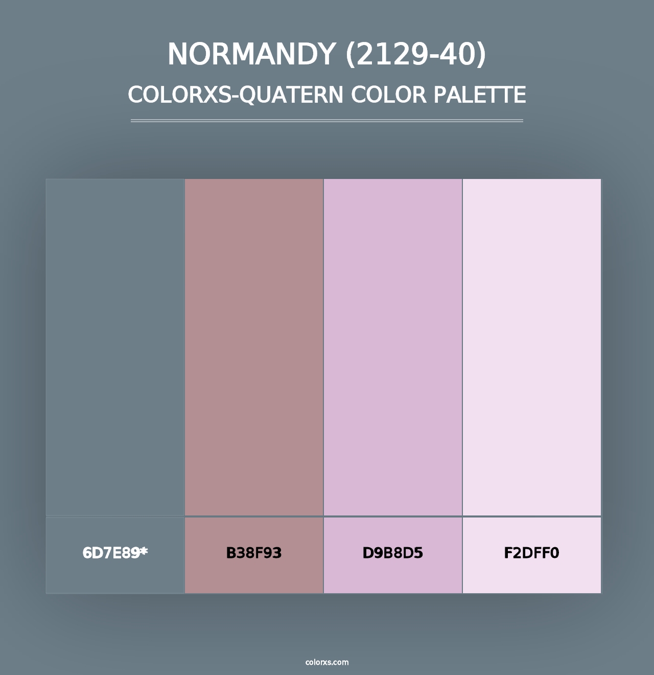 Normandy (2129-40) - Colorxs Quad Palette