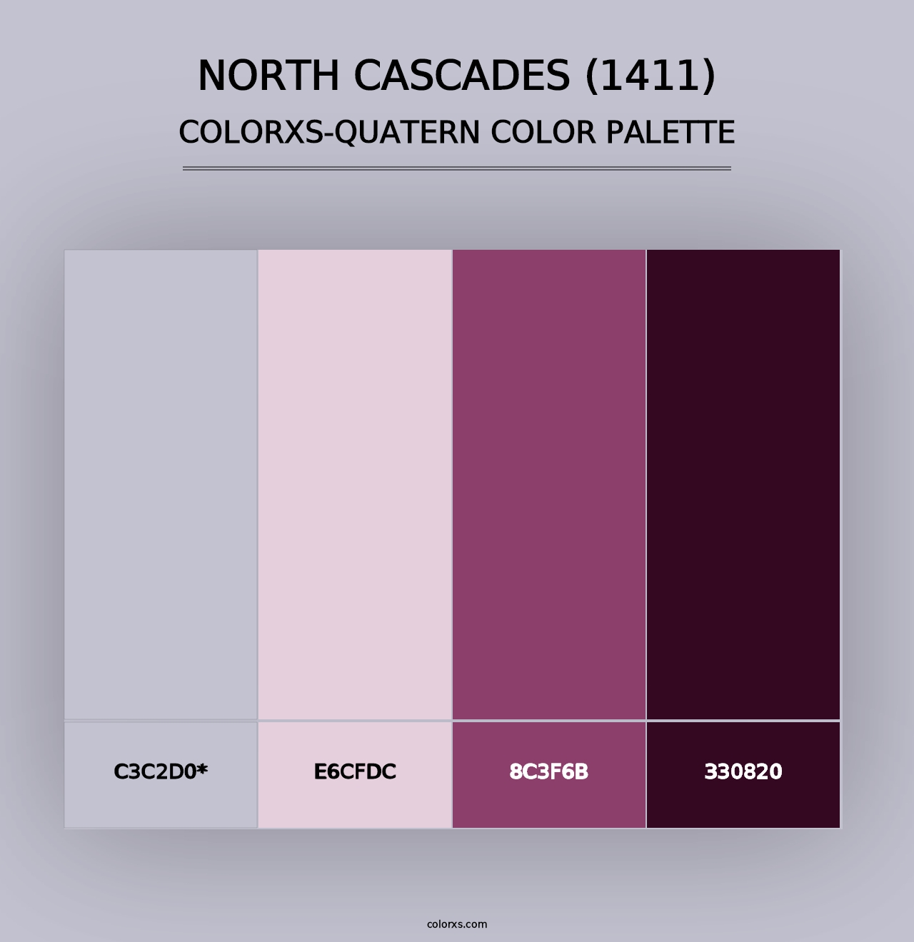 North Cascades (1411) - Colorxs Quad Palette