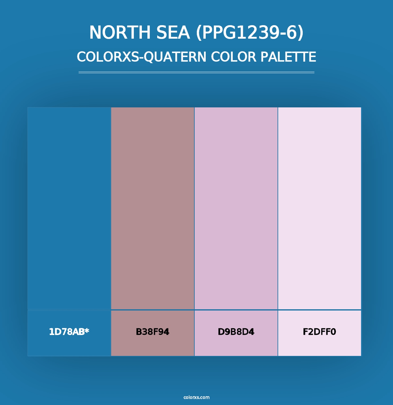 North Sea (PPG1239-6) - Colorxs Quad Palette