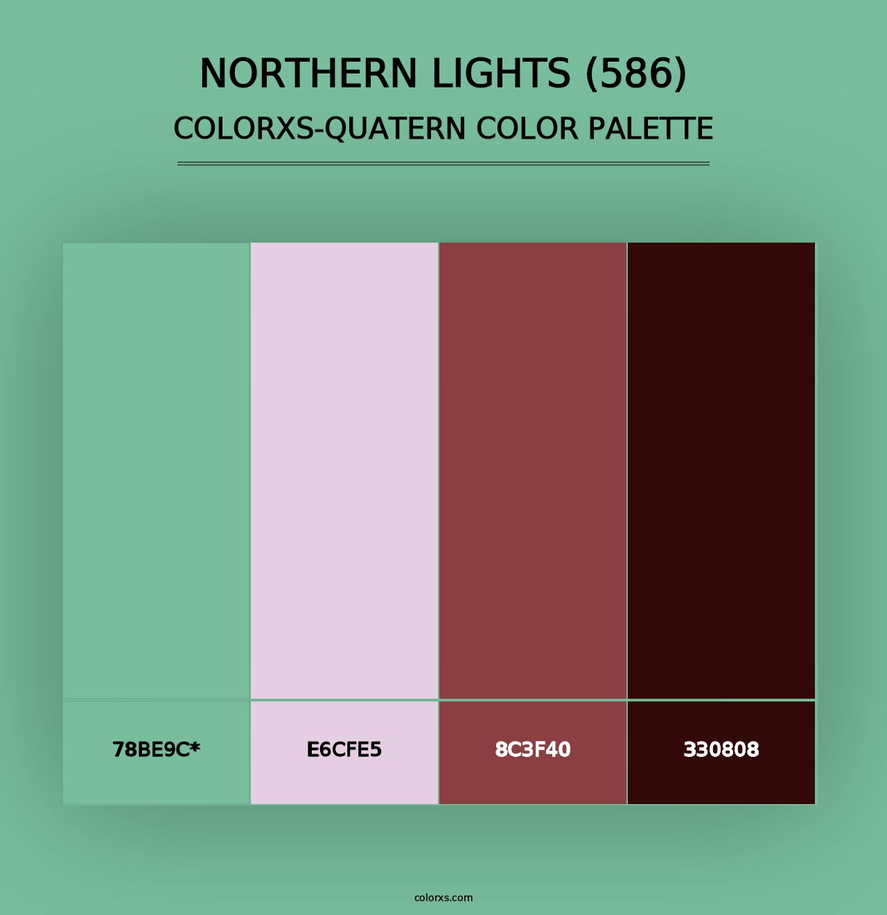 Northern Lights (586) - Colorxs Quad Palette