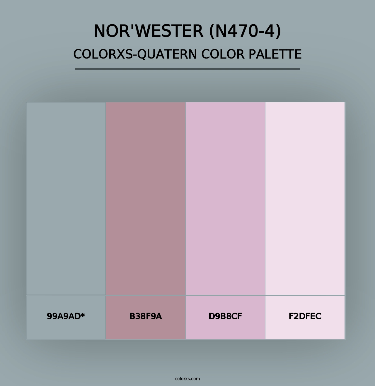 Nor'Wester (N470-4) - Colorxs Quad Palette