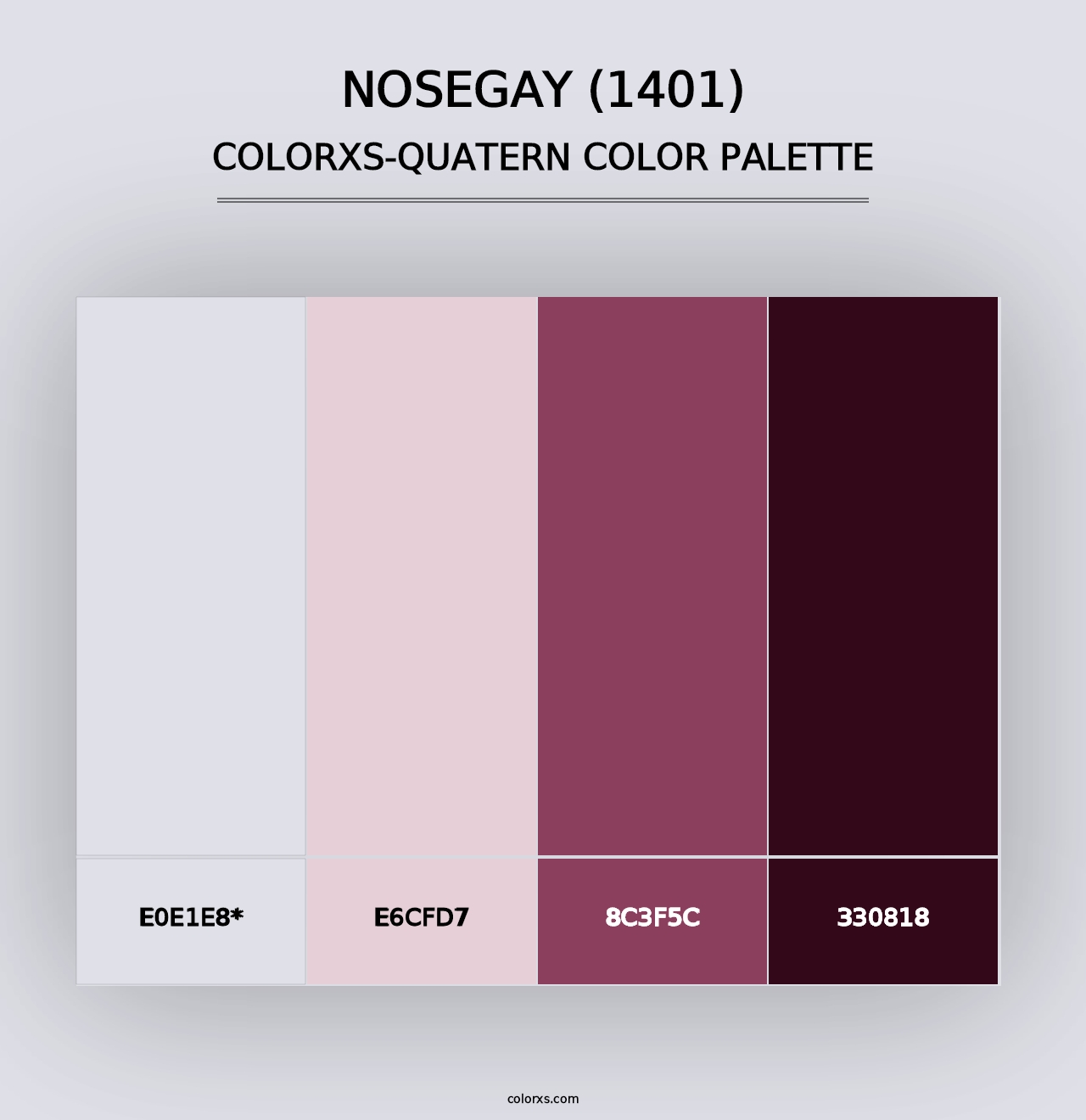 Nosegay (1401) - Colorxs Quad Palette