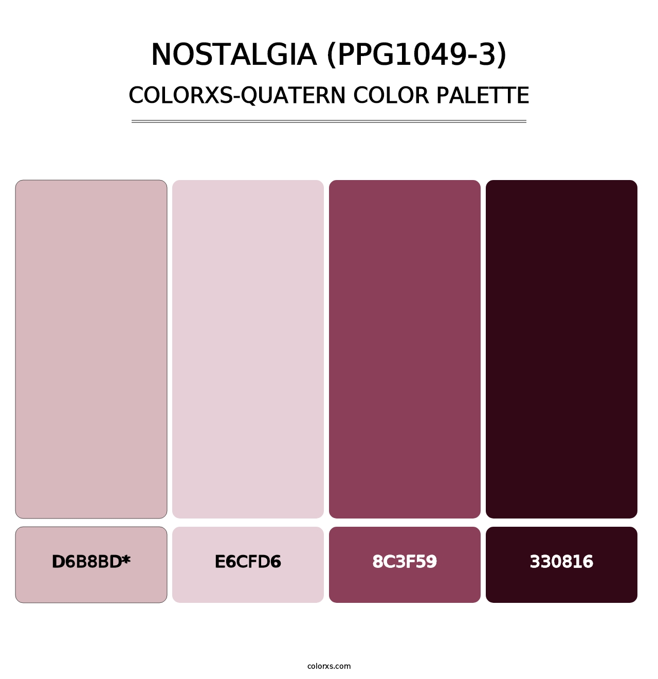 Nostalgia (PPG1049-3) - Colorxs Quad Palette