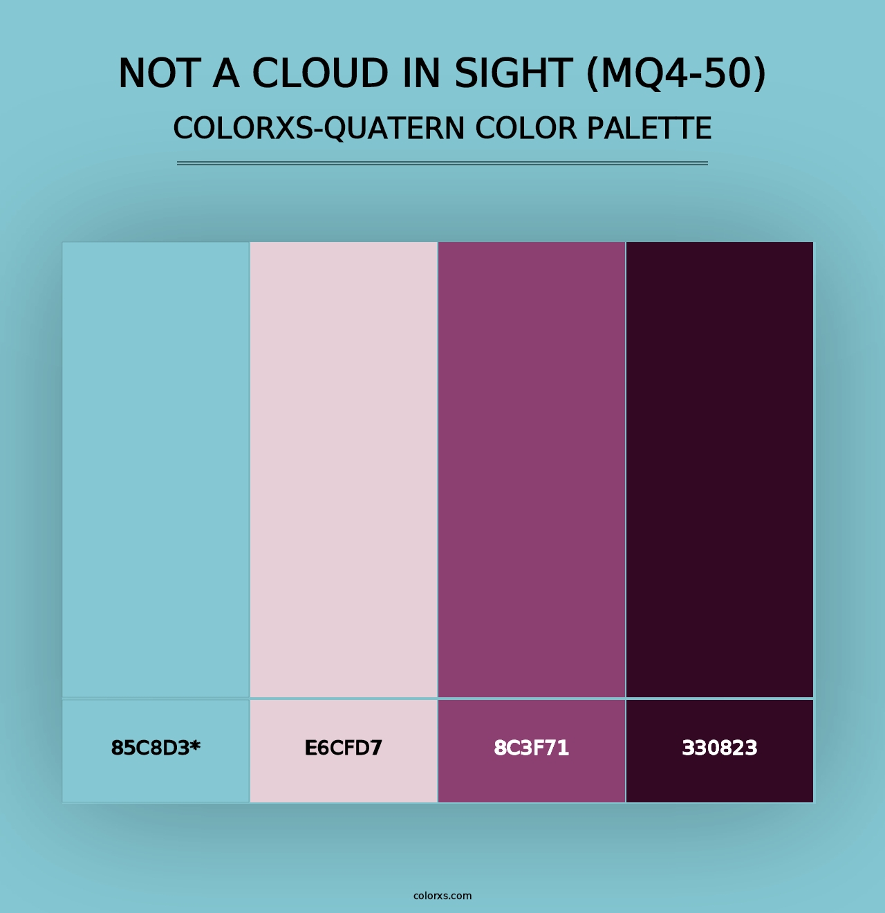 Not A Cloud In Sight (MQ4-50) - Colorxs Quad Palette