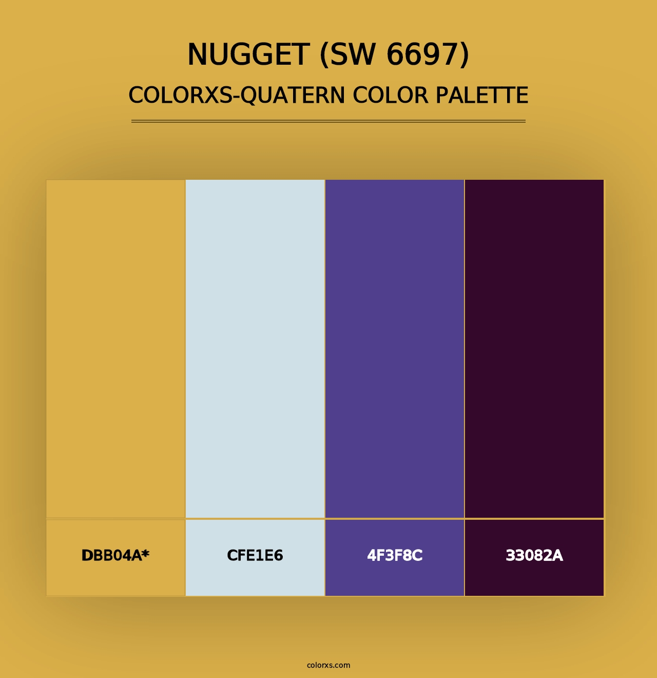 Nugget (SW 6697) - Colorxs Quad Palette