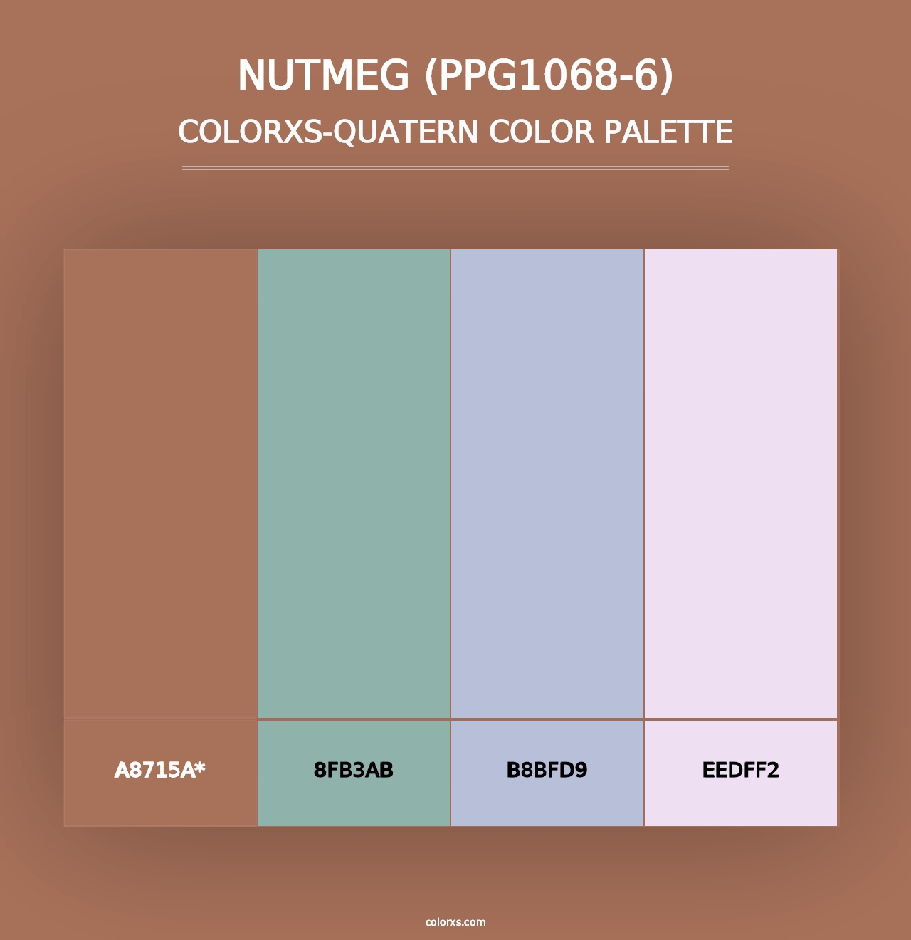 Nutmeg (PPG1068-6) - Colorxs Quad Palette