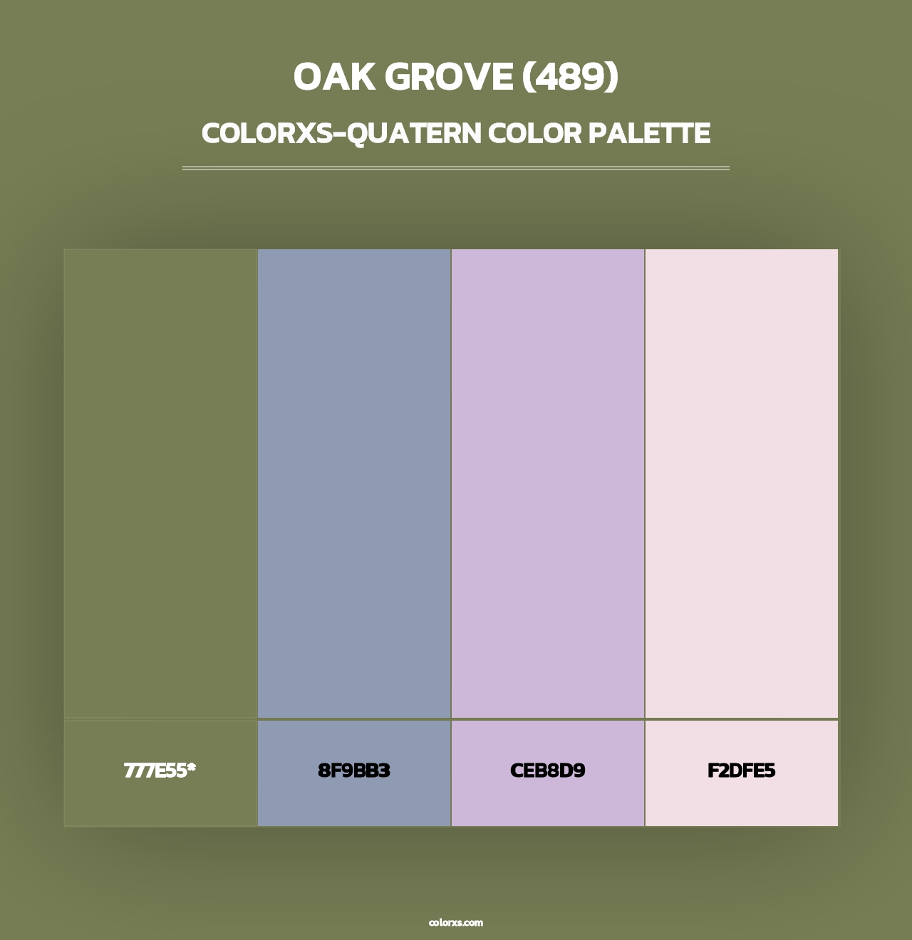 Oak Grove (489) - Colorxs Quad Palette