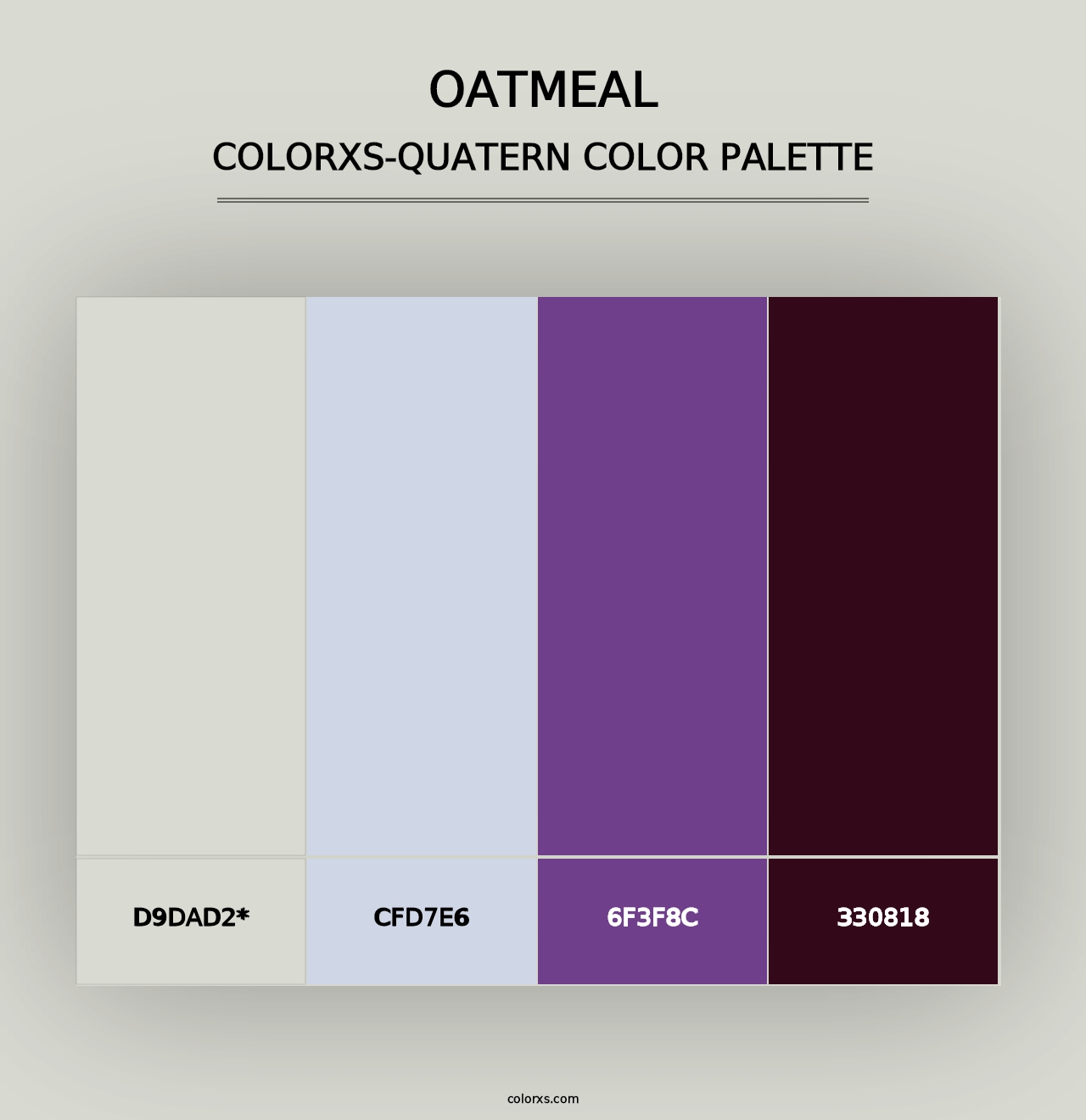 Oatmeal - Colorxs Quad Palette