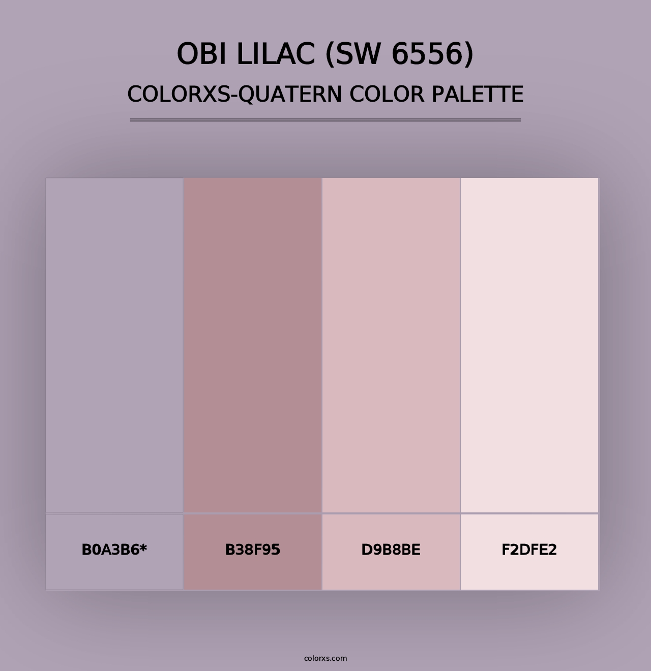 Obi Lilac (SW 6556) - Colorxs Quad Palette