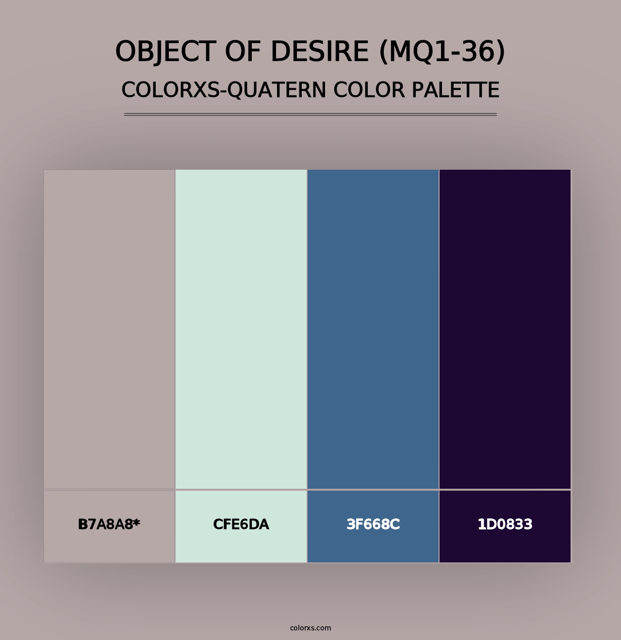 Object Of Desire (MQ1-36) - Colorxs Quad Palette