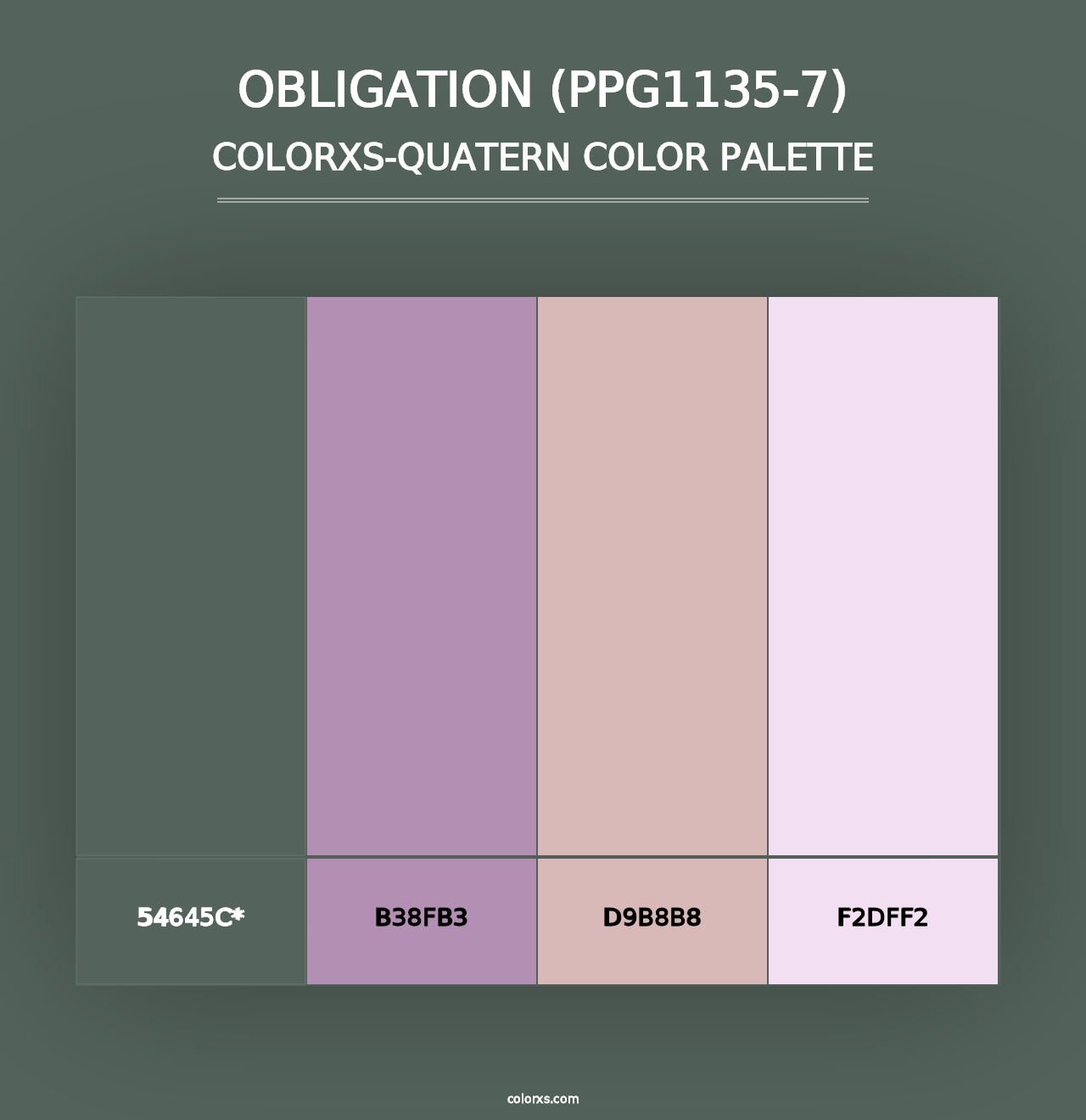 Obligation (PPG1135-7) - Colorxs Quad Palette