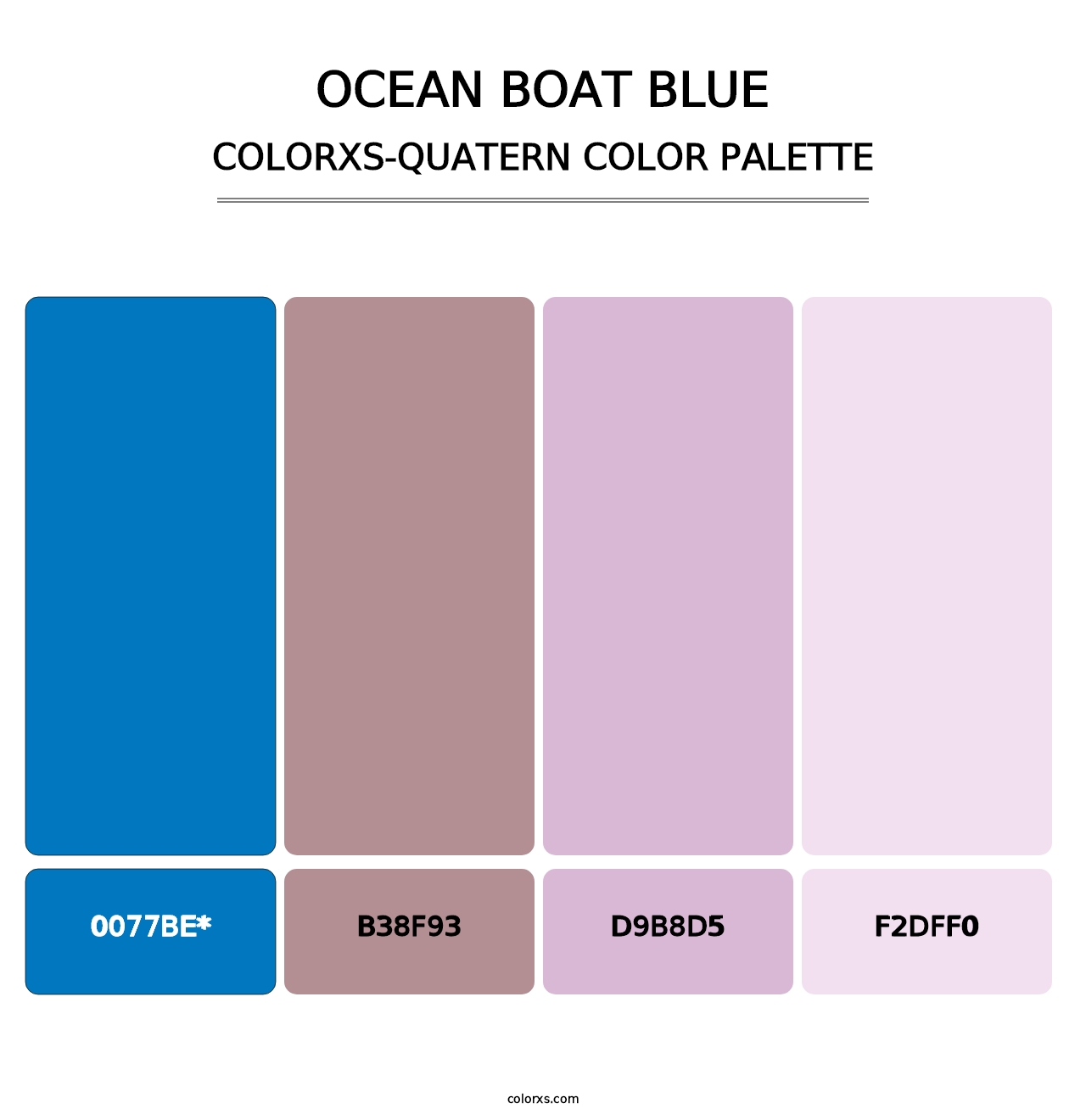 Ocean Boat Blue - Colorxs Quad Palette