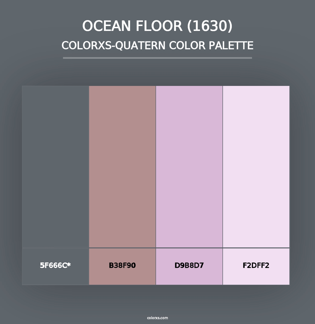 Ocean Floor (1630) - Colorxs Quad Palette